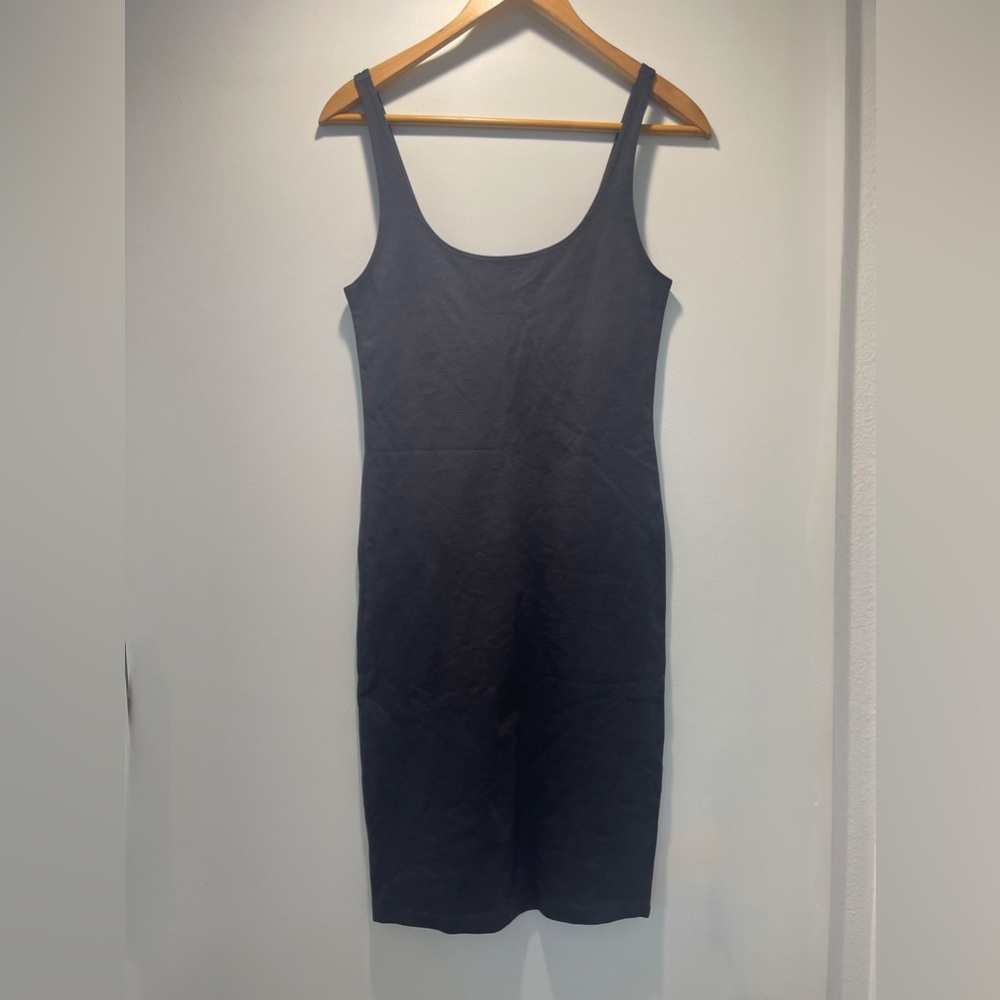 Dark grey body con dress